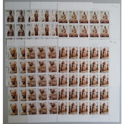 China Maiji Grottoes Buddhism 6v Half Sheets 20 sets 1997 MNH SG#4195-4200