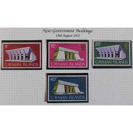 CAYMAN ISLANDS 1972 CO-AXIAL TELEPHONE CABLE, NEW BUILDINGS, SILVER WEDDING SETS