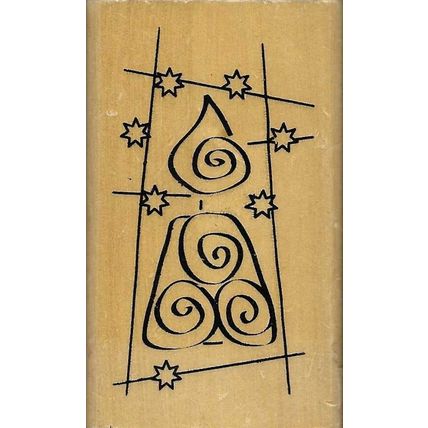 Anita's. Wood Mounted Rubber Stamp. Candle. App 7x4cm. Stamping Cardmaking Craft