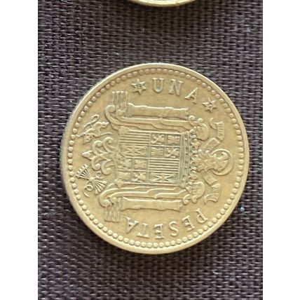 Umlaufmünze Spanien 1 Peseta 1966 im Stern 72