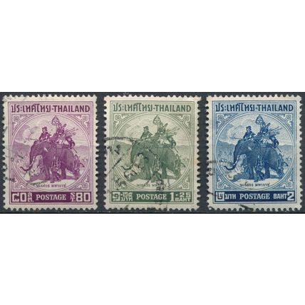 400ᵗʰ Birth Anniv King Naresuan: 3 Values - Thailand 1955 - FH - MiNr 312/4