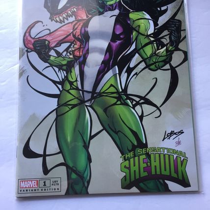 2023 Marvel Comics Sensational She-Hulk Lobos Venomized Variant #1