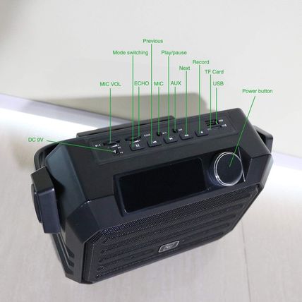Wireless PA System with Wireless Headset Microphone Lavalier Lapel Microphone Tr