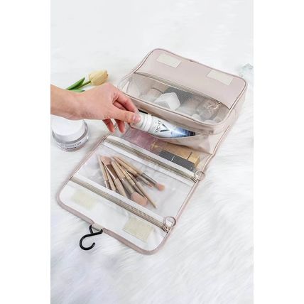Apricot Multi-functional Make Up Organizer Travel Toiletry Bag