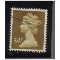 1984 GB 34P BROWN F/U SG X985