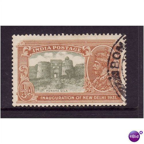 INDIA 1931 SG 226 1/4a NEW DELHI PUPANA QILA FINE USED