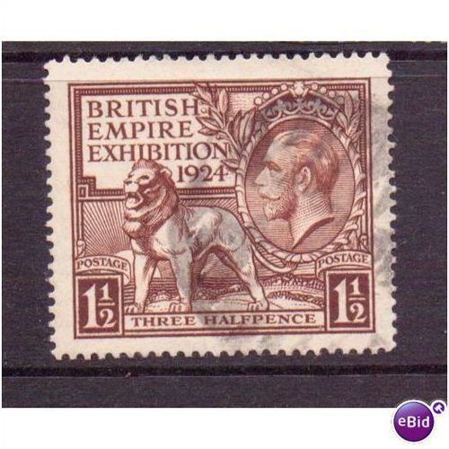 George v wembley exhibition 1924 sg431 used cv£15 f