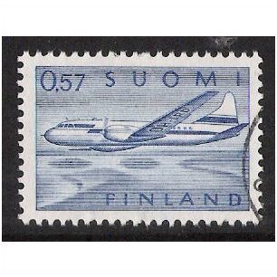 Mi 677: 57 p. blue Definitive Stamp: Convair Metropolitan CV 440 Airliner.