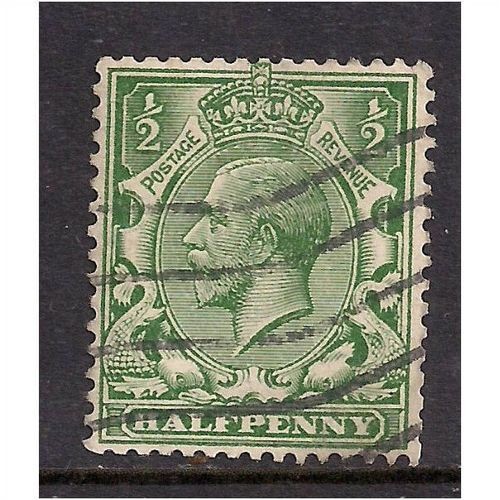 GB 1912 - 24 KGV 1/2d Green shades Wmk 100.(M475 )