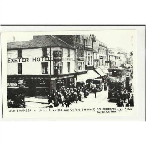 Glamorganshire SWANSEA Union/Oxford Street Postcard by Collectorcard C1245