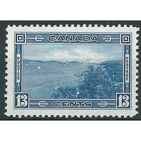 Canada 1938 SG364 13c Blue Mounted Mint ....