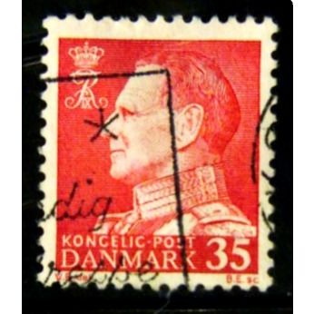 DENMARK 1961 SG 437 35 ORE RED FINE USED #2