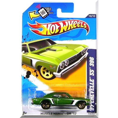 Hot Wheels - '67 Chevelle SS 396: Muscle Mania GM '12 #10/10 - #110/247 *Green*