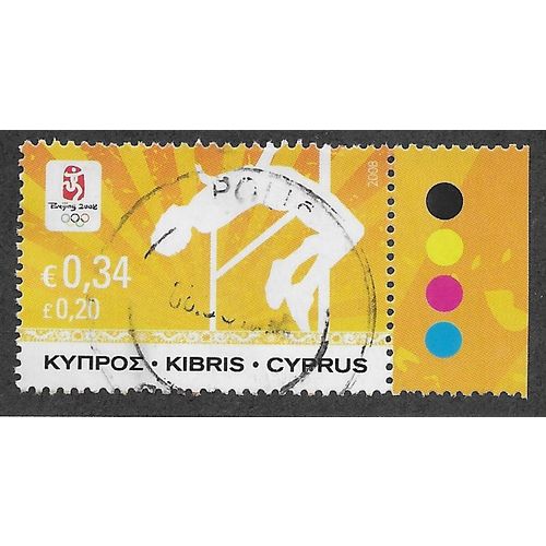 CYP 2008 34c 'OLYMPIC GAMES' FINE USED (EBID59-213)