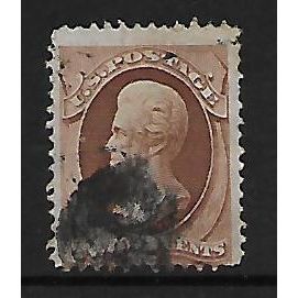 USA 1875 SG 1870 SG 148 2c BROWN JACKSON USED