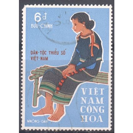 Vietnam (S) 1969 - SG S344 - 6d M-nong Gar Woman - used