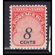 J96 8c Postage Due Just Clears MNH KA0743