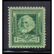 864 1c Henry Longfellow Fine MNH KA2566