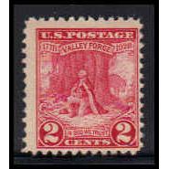 645 2c Valley Forge Barely Clears MNH O0954