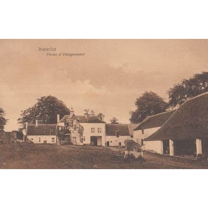 Waterloo Entree De La Ferme D'Hougoumont Belgium Rear Garden Antique Postcard