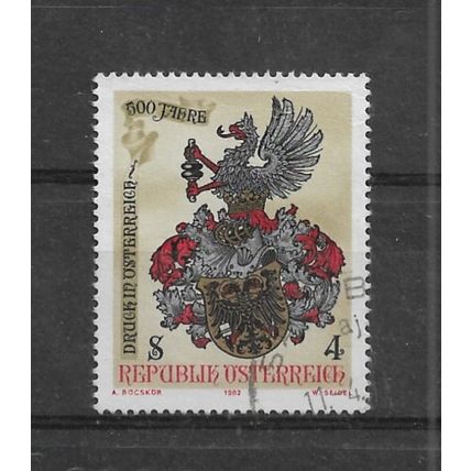 Austria.500th Anniversary of Printing in Austria stamp.Fine Used.Aug22