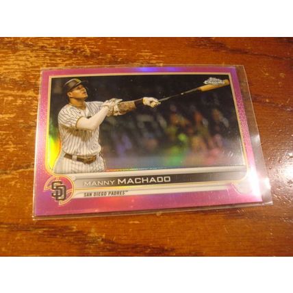 2022 Topps Chrome/Optic, 4-Cards, Pink, LOWE/MACHADO/MOLINA/BETTS