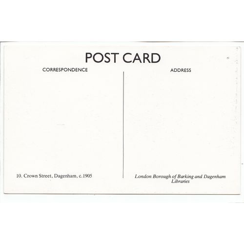 Crown Street Dagenham Essex Reproduction Postcard