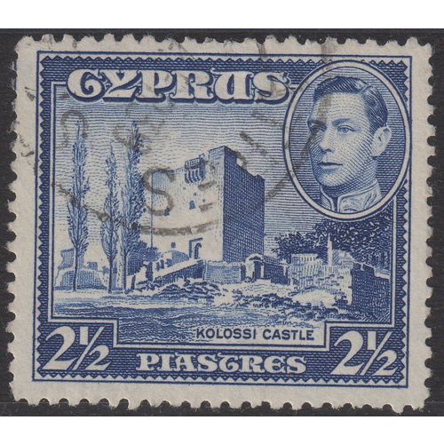 Cyprus Sg156 2 1/2pi Ultramarine fine used (B152)