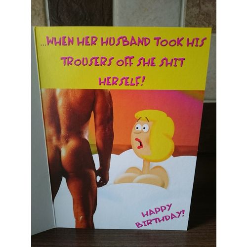 Adult/Humour Birthday Card - 0012