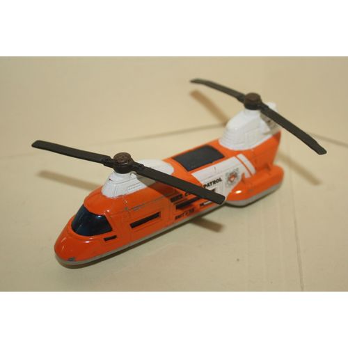2001 Mattel Matchbox Diecast MBX Coast Patrol Transport Helicopter