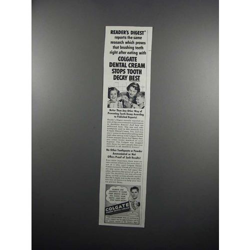 1950 Colgate Ribbon Dental Cream Ad - Same Research