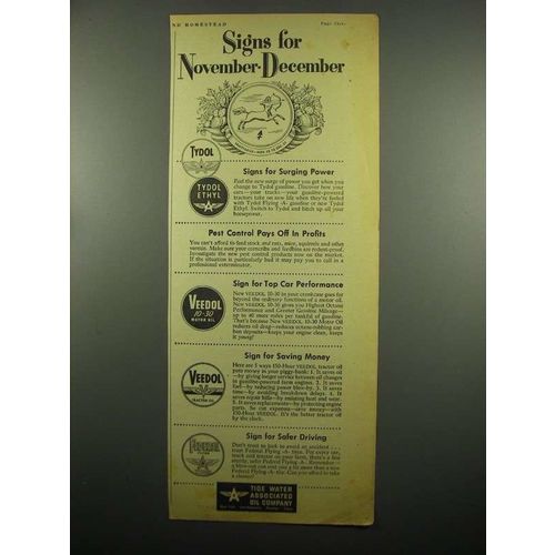 1954 Tide Water Associated Oil Company Ad - Tydol