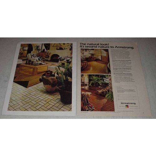 1977 Armstrong Designer Solarian Hampton Brick Floor Ad