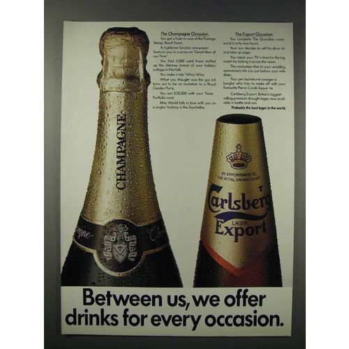 1984 Carlsberg Export Beer Ad - Every Occasion