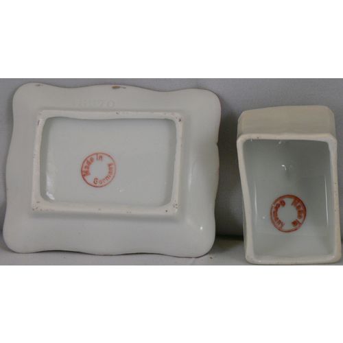 Mini Crested Tourist Ware Cheese Dish Ramsgate Town Arms
