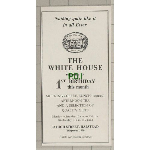 C867) The White House 32 High Street Halstead Essex 1st Birthday - 1972
