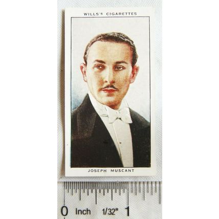 1934 Wills Radio Celebrities No. 13 Joseph Muscant