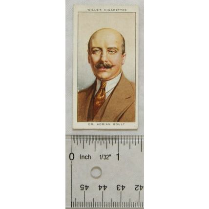 1934 Wills Radio Celebrities No. 11 Dr. Adrian Boult