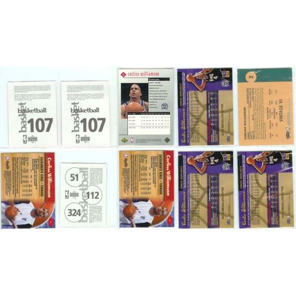 Corliss Williamson 10x card lot incl Inserts, Stickers