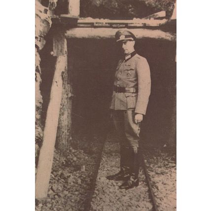 Soldier at German Military Underground Hospital Meadowbank Postcard