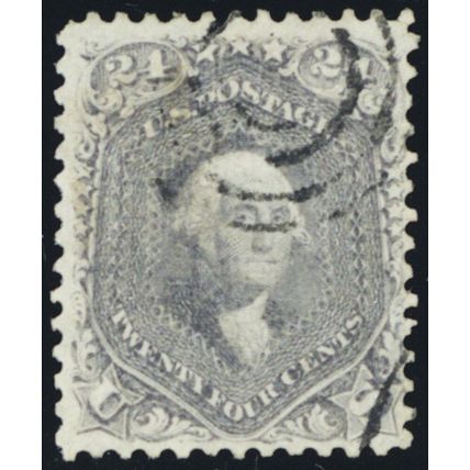 70, Used 24¢ VF/XF Scarce Well Centered Stamp Cat $300.00 - Stuart Katz