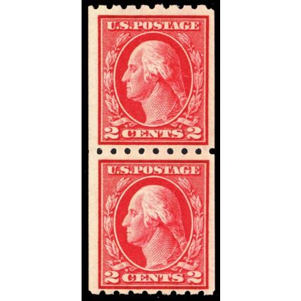 411, Mint VF NH Pair, Paste-up Pair and Single Stamp Cat $132.50 - Stuart Katz