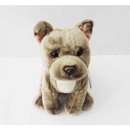 Blue Staffordshire Bull Terrier soft and cuddly realistic 12" toy dog