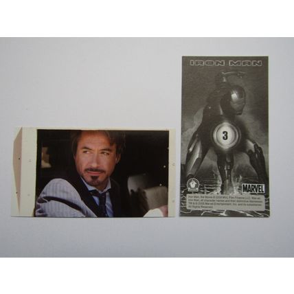 Marvel - Iron Man The Movie 2008 - Preziosi Sticker Drop-down Choice (e18)