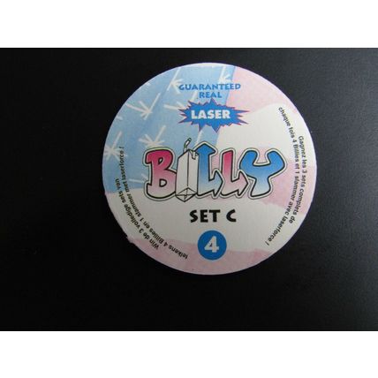 BILLY Laser Pogs Milkcaps Sets A,B,C Guareanteed Real Laser Choice of 12