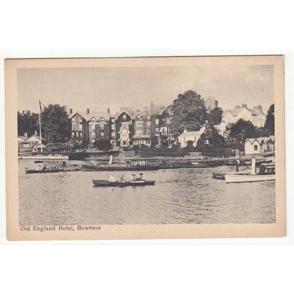 Old England Hotel Bowness Lake District Postcard Cumbria 328641