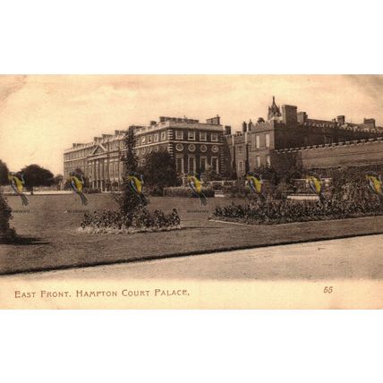 East Front Hampton Court Palace, Surrey, 55 Moreland Series Postcard