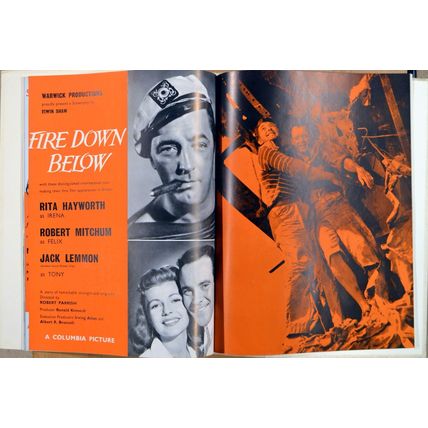 WARWICK PRODUCTIONS 1957 ZARAK - FIRE DOWN BELOW CINEMA SUPPLEMENT