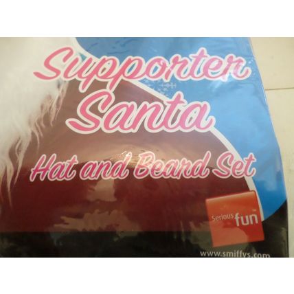 Smiffys - Santa Hat and Beard Set x 1 set - Father Christmas - Fancy Dress