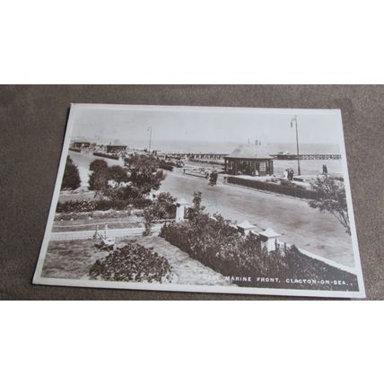 1920s Pelham Postcard -West Marine Front, Clacton on sea - Essex